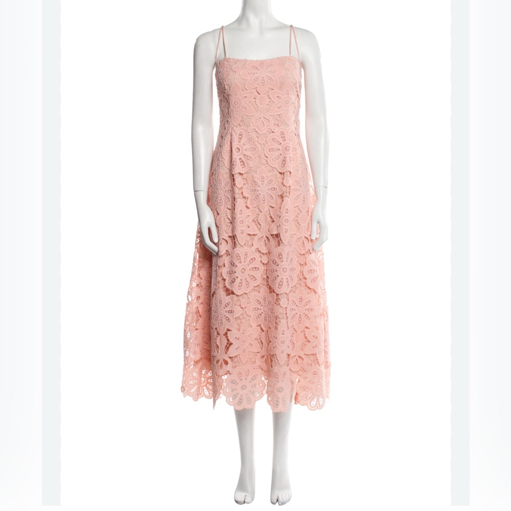 Pearl by Lela Rose- Elegant Pink Lace Dress